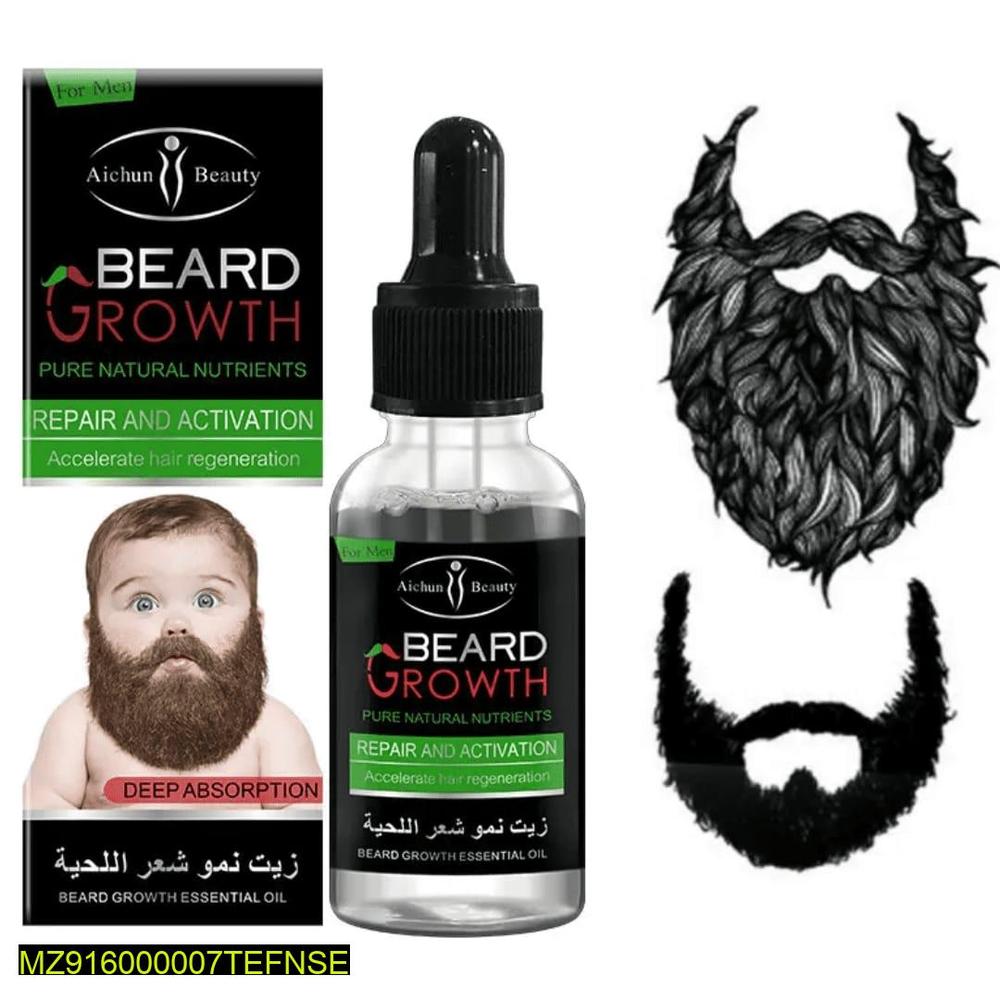 Beard Grow Oil for Thicker Beard Growth